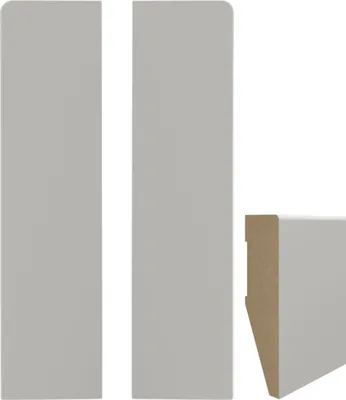 Zdjęcie produktu dla Zestaw zaślepek VOX EVERA (lewa + prawa) – beżowo-szary 103 – akcesoria do listew przypodłogowych, certyfikat wodoodporne i wytrzymałe, 2 szt.