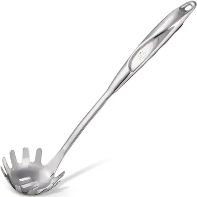 Obrázok produktu pre Udržateľná nerezová lyžica na cestoviny s ergonomickou rukoväťou