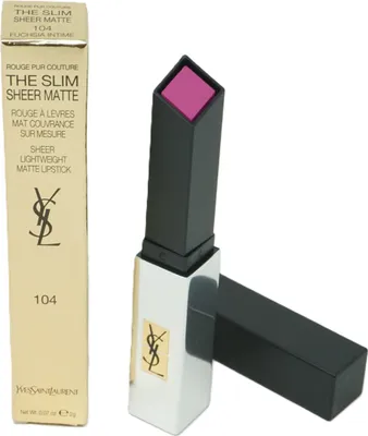 Produktbild von Yves Saint Laurent Rouge Pur Couture The Slim Sheer Matte N°104 Fuchsia Intime 10g