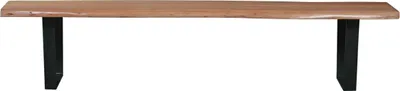 Produktbild von SIT Möbel Sitz-Bank 150 cm | Akazie mit Baumkante natur | Gestell Stahl schwarz | B 150 x T 40 x H 46 cm | 07101-99 | Serie TABLES & CO