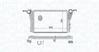 Image de Refroidisseur d'air de suralimentation MAGNETI MARELLI 351319204030