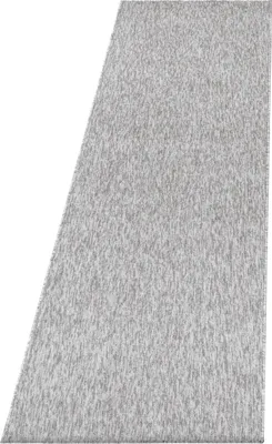 Produktbild von Kurzflor Teppich NIZZA Hellgrau 80 x 250 cm