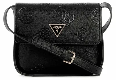 Produktbild von GUESS Damen Keandra Flap, Crossbody-Klappe, Schwarzes Logo