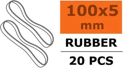 Productafbeelding van G-Force RC Rubberringen, 100 x 5 mm, 20 stuks / GF-2000-003