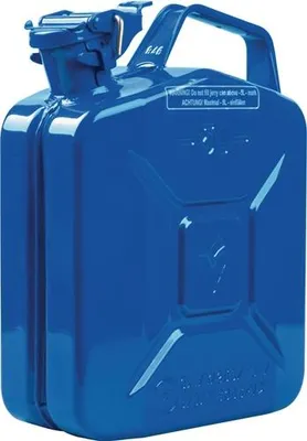 Produktbild von Kraftstoffkanister Inhalt 5 l Signalblau RAL 5005 Stahlblech L230xB120xH310mm VALPRO
