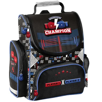 Produktbild von Schulranzen 3-tlg. Set für Mädchen & Jungen CHAMPION BOXING– Paso Ranzen, Mäppchen, Tasche