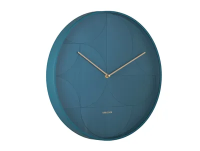 Produktbild von Karlsson - Wanduhr Echelon Circular - Dunkelblau