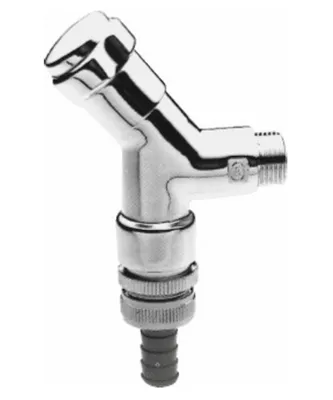 Immagine prodotto di GROHE Valvola di collegamento WAS 41015 DN15 Seggio angolare Maniglia di design con valvola cromata