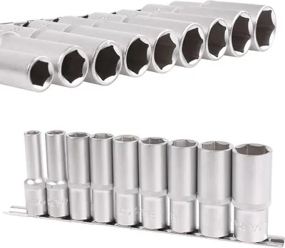 Productafbeelding van BGS 2223: Diep doordringende doppen, 10-24 mm, 12,5 (1/2 inch), 9-delig.