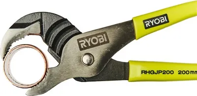 Produktbild von Ryobi RHGJP200 Parrot-Zange, gehärtete Zähne, 200 mm, maximale Öffnung 22 cm