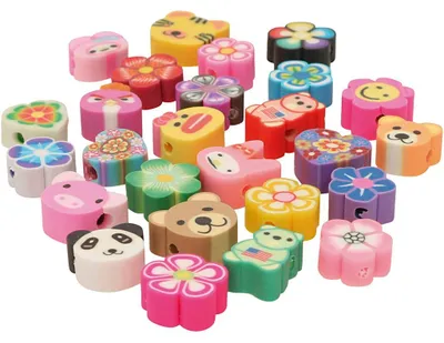 Produktbild von Creativ Company Perlen Set Tiere und Blumen 200 Stück bunt Basteln