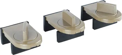 Obrázok produktu pre 3PCS Posuvné okenné zámky Bezpečnostný zámok z hliníkovej zliatiny pre domácnosť Spálňa Kúpeľňa Kancelária Hnedá