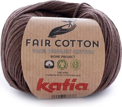 Produktbild von Katia Fair Baumwolle 25 Brown Strickgarn