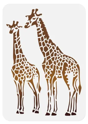 Giraffen-Schablone A4, wiederverwendbar, für DIY-Malprojekte