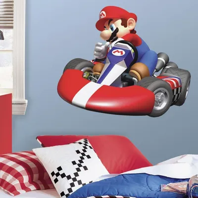 Obrázok produktu pre Nálepka na stenu ROOM MATES XXL Mario Kart Wii