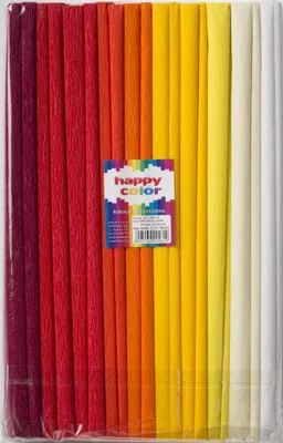 Zdjęcie produktu dla Bibuła marszczona mix kolorów ciepłych 25 x 200 cm 10 rolek