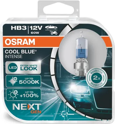 Zdjęcie produktu dla OSRAM COOL BLUE INTENSE NextGen. HB3 P20d 12V/60W (opakowanie 2 szt.)
