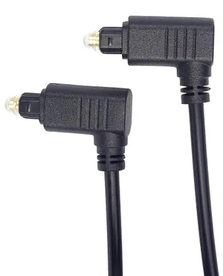 Obrázok produktu pre Optický kábel Toslink 90° - Toslink 90°, OD:4mm, 2m