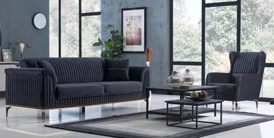 Produktbild von Sofa Sofagarnitur Wohnlandschaft Couch Sitzgarnitur Polstermöbel Sitzgruppe 3+1