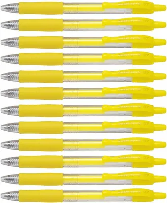 Produktbild von Pilot G2-07 Gelschreiber Neongelb - 12er-Set
