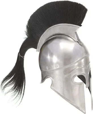 Produktbild von Griechischer Krieger-Helm Antik Replik für LARP Silbern Stahl