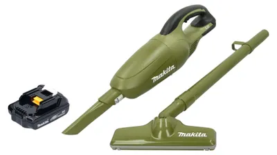 Obrázek produktu pro Akumulátorový vysavač Makita DCL 180 YO 18 V 0,65 l Olive Outdoor Adventure series + 1x baterie 1,5 Ah - bez nabíječky