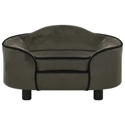 Immagine prodotto di Divano per Cani Grigio Scuro 67x47x36 cm in Peluche