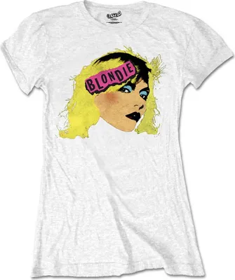Obrázek produktu pro Blondie - Tričko s logem pro ženy RO733 (L) (Bílá)