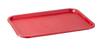 Produktbild von APS Tablett 10er Set Kunststoff Rot GN 1/1 Fast Food-Tablett 552