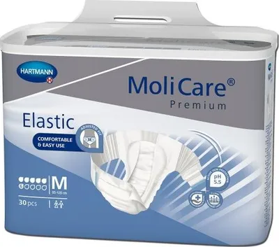 Obrázek produktu pro Hartmann MoliCare® Premium Elastic, 6 kapek - velikost S-XL - M | balení (30 ks)