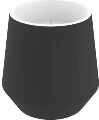 Image de Bougie Engels Oscar dans un verre, stéarine, gris foncé, Ø 7 H 15 cm, 64001010652