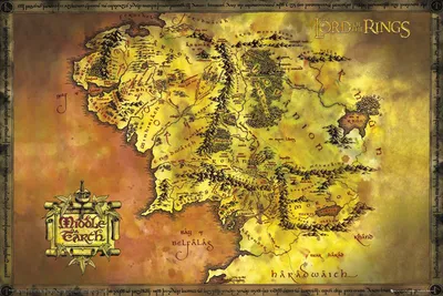 Produktbild von Lord Of The Rings - Poster - Classic Map