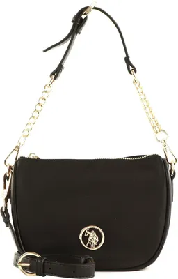 Produktbild von U.S. POLO ASSN. Schultertasche Umhängetasche Houston Mini Round Hobo Bag Black schwarz