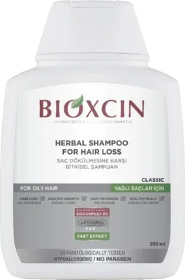 Produktbild von Bioxcin Pflanzliches Shampoo gegen Haarausfall für Fettiges Haar 300 ml
