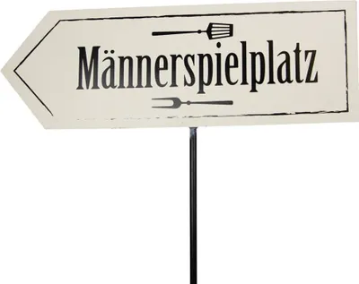 Produktbild von Riffelmacher Dekostecker Männerspielplatz 40 x 25/100 cm