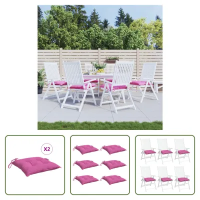 Produktbild von The Living Store Stuhlkissen 6 Stk. Rosa 50x50x7 cm Oxford-Gewebe