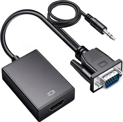 Produktbild von Adapter VGA na HDMI VGA z kablem audio i kablem USB do ładowania Kabel 1080P 60HZ Gniazdo wtykowe Konwerter Stary PC TV Monitor Konwerter Projektor HDTV Retoo