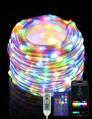 LED-Lichterkette 20 m 200 RGB USB App & Fernbedienung