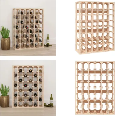 Immagine prodotto di vidaXL Portabottiglie da vino 70x33x94 cm in legno di pino massiccio - Portabottiglie da vino - Portabottiglie da vino - Portabottiglie da vino