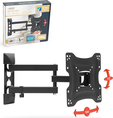 Produktbild von Delight TV-Halterung dreh- und neigbar - max. VESA 200x200 mm - geeignet für 15 - 42" Zoll - max. 30KG