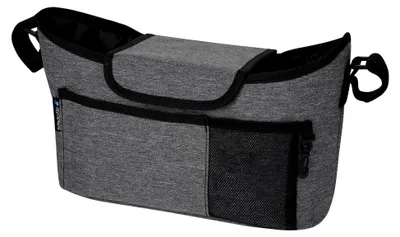 Produktbild von Organizer für Kinderwagen, Buggy-Tasche, grau / schwarz