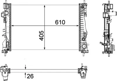 Obrázok produktu pre Chladič motora MAHLE CR 1178 000P