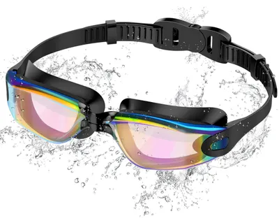 Image de Lunettes de natation pour adultes, anti-buée et protection UV