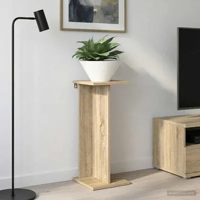 Produktbild von Pflanzenständer Sonoma-Eiche 25 x 25,5 x 60,5 cm Holzwerkstoff - Beete DE2331