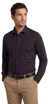 Produktbild von Olymp Hemd schwarz Modern Fit einfarbig