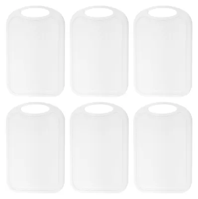 Kunststoff-Snijplanken-Set, 6 Stück, 25x16 cm, BPA-frei, spülmaschinengeeignet