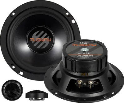 Immagine prodotto di MUSWAY Set di altoparlanti per auto a 2 vie Compo da 16,5 cm ML6.2E