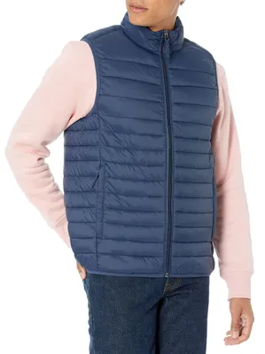 Produktbild von A. Essentials Herren Leichte, Wasserbeständige Pufferweste, Verstaubar, Mari