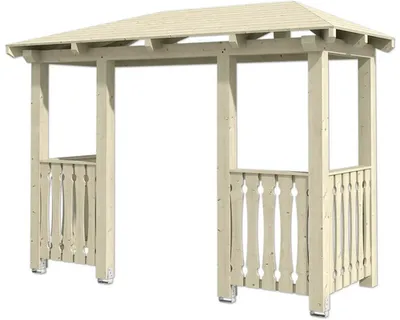 Produktbild von SKAN HOLZ Vordach Wismar 6 natur 351x134 cm