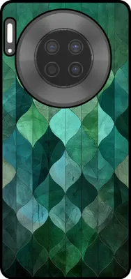 Produktbild von Smartphonica Handyhülle Geeignet für Huawei Mate 30 mit grünen Blättern drucken - TPU Backcover Fall grüne Blätter Design